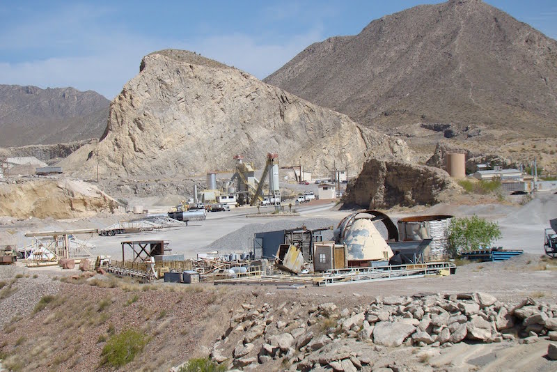 Quarry keeps infringing on the Franklin Mountains Photo of CEMEX plant, below Franklin Mountains