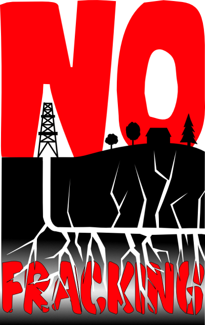 no fracking logo