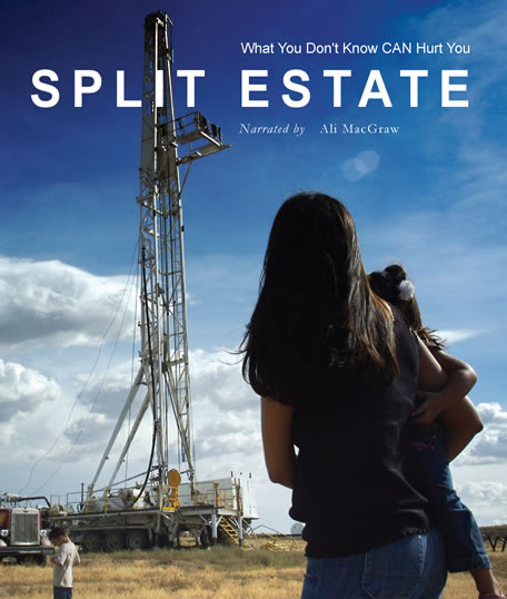 Split Estate showing in Rio Rancho and Placitas poster for the film split estate
