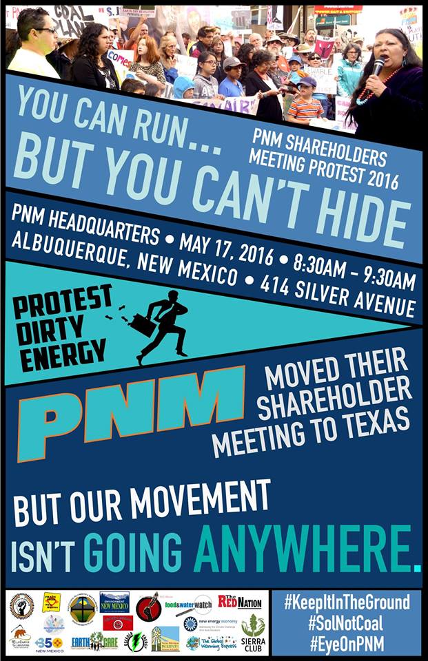 Protest PNM Shareholder meeting
