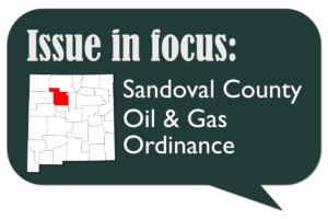 Sandoval County Oil & Gas Ordinance Talking Points