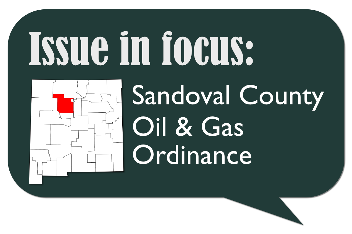 Sandoval County Oil & Gas Ordinance Talking Points Sandoval County Oil & Gas Ordinance Talking Points