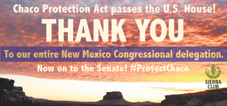 Key protection for Greater Chaco passes U.S. House Key protection for Greater Chaco passes U.S. House
