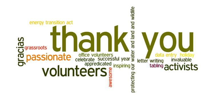Thank you, volunteers! Thank you, volunteers!