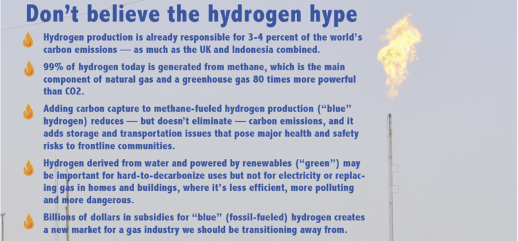 Fossil-fuel hydrogen a climate threat, not a solution Hydrogen facts