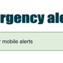 Sign up for mobile alerts